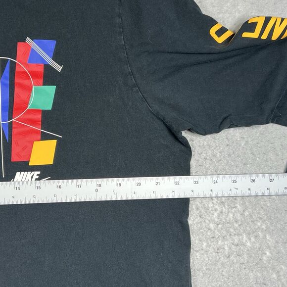 Nike Sportswear T-Shirt Mens XL Black/Multicolor Game Changer Long Sleeve - Picture 6 of 13